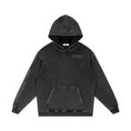 Snow Washed Loose Cotton Hoodie